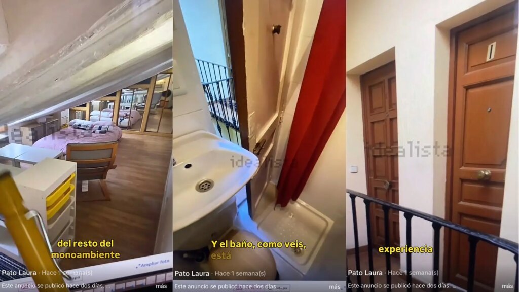 Alquilan un piso en Madrid por casi 700 euros al mes con un cuarto de baño «semipúblico» fuera de la vivienda