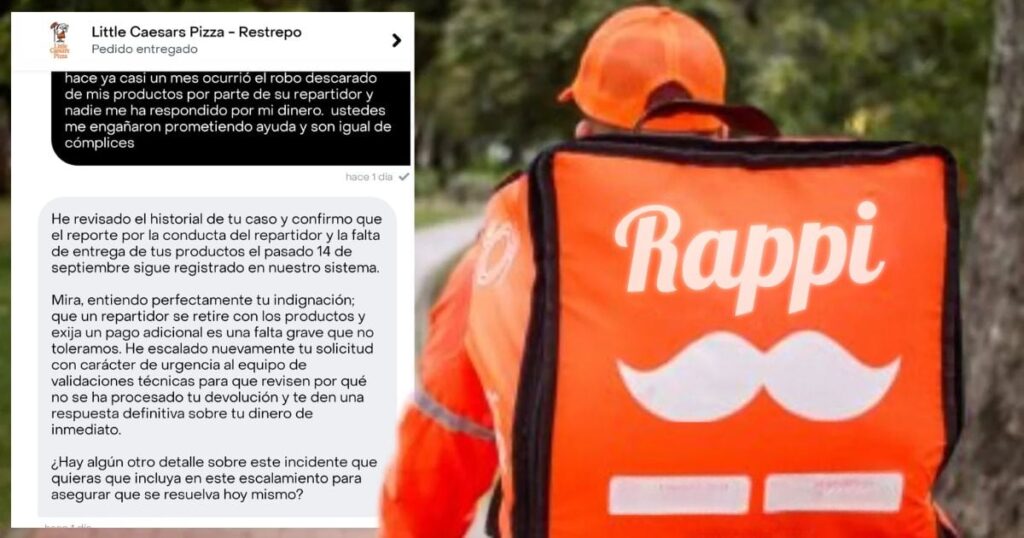 Así es como Rappi se queda con la plata, sus repartidores con la comida y el cliente con nada