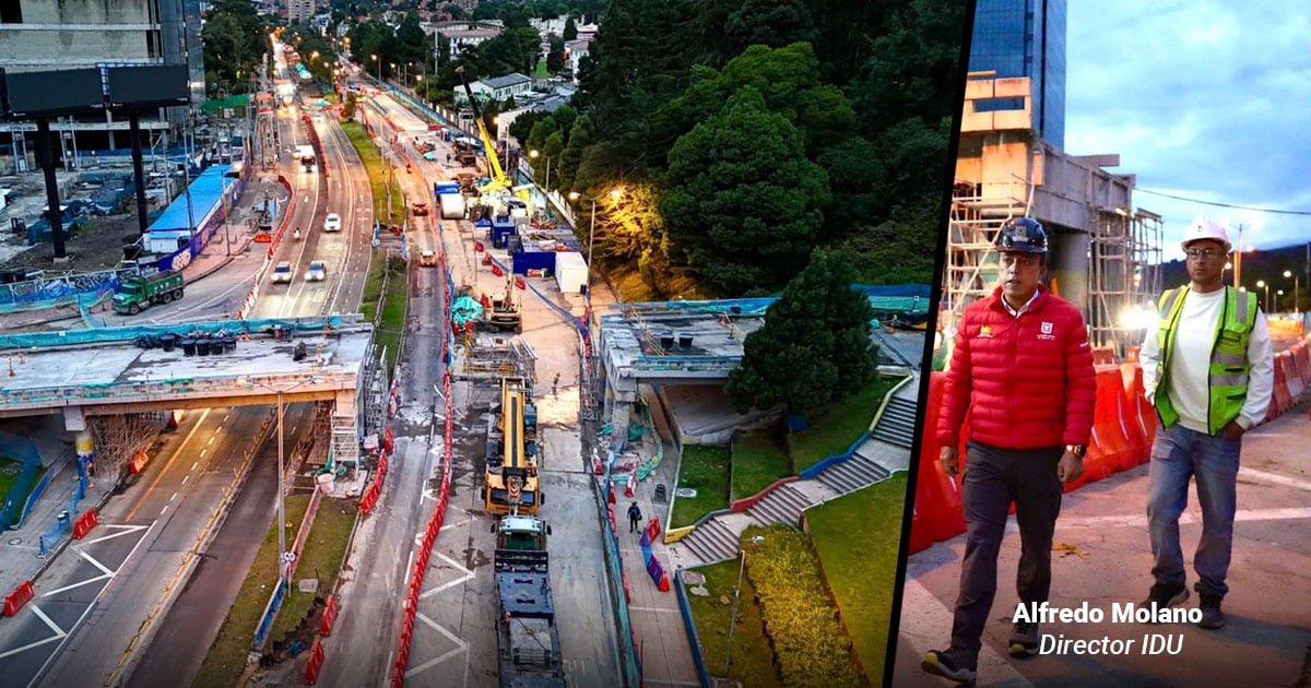 Así se ve la calle 100 con carrera Séptima sin el puente vehicular que desmontó el IDU Así se ve la calle 100 con carrera Séptima sin el puente vehicular que desmontó el IDU