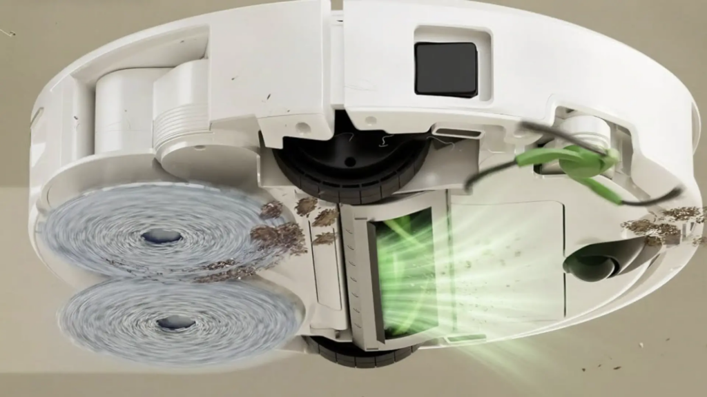 Esta Roomba aspira, friega y mejor aún: cuando termina limpia y seca sus propias mopas