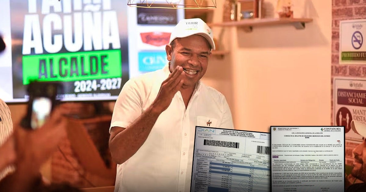 Las deudas millonarias de Yahir Acuña, el alcalde que De la Espriella puso en evidencia
