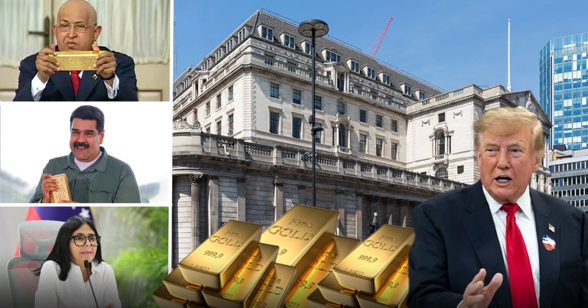 Por qué las 31 toneladas de oro que Chávez envió a Inglaterra podrían terminar en manos de Trump y su Reserva Federal