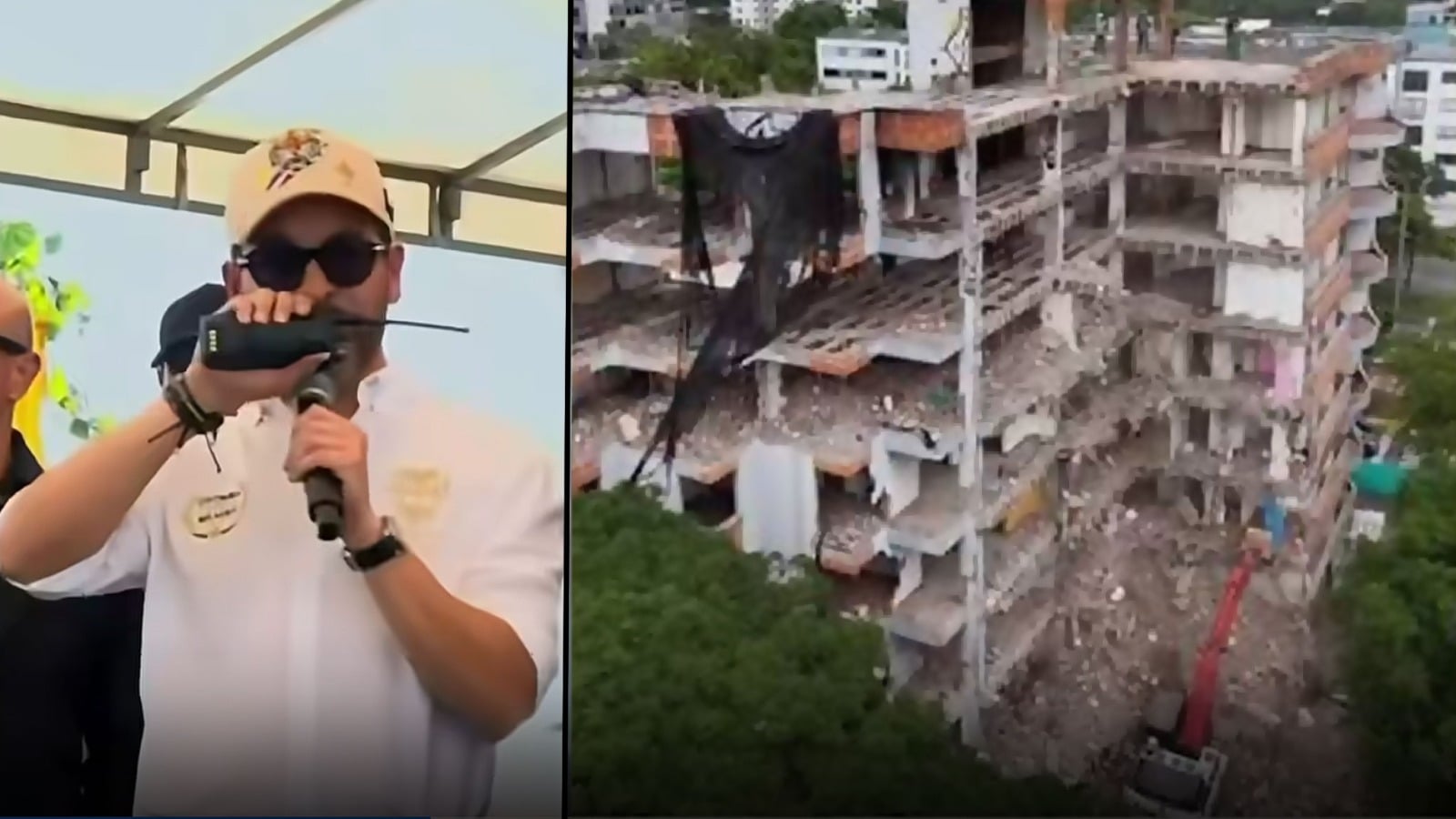 Un icónico edificio de Pereira y otro que perteneció un narco de Cali fueron de los primeros demolidos tras el terremoto